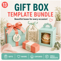Gift Box Template Bundle